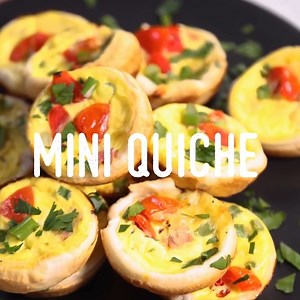 The perfect party food! Mini quiches: https://www.bestrecipes.com.au/recipes/mini-quiche-quick-tasty-recipe/171w6yjh | Best Recipes