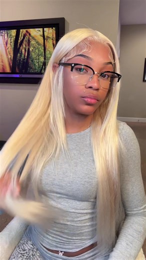 Blonde wig install this was a lil different for me but it’s cute IG 🥲 #wig #wiginstall #asmr