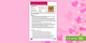 Valentine's Wool Heart Craft Instructions