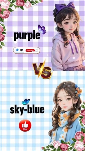 Purple 💜 look vs Blue 💙 look # Heels 👠|| Gown ✨|| Nails 💅|| Makeup 💄 etc. # trending #UNKNOWNJOY