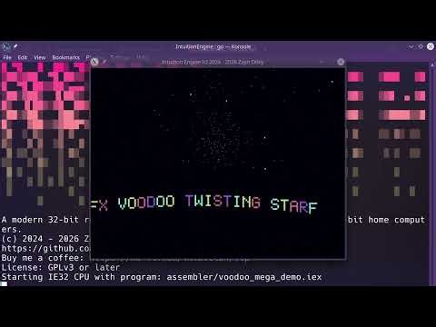 IE32 RISC + 3DFX Voodoo Tunnel + SID Audio