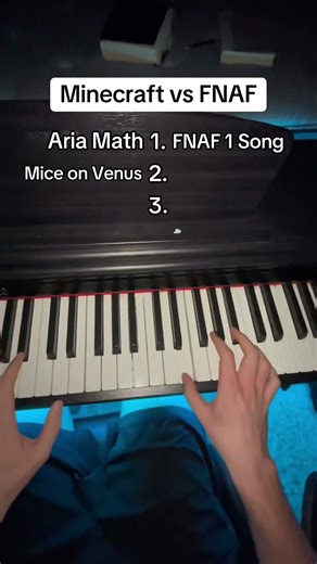 Minecraft vs FNAF Songs on piano #piano #nostalgia #minecraft #fnaf