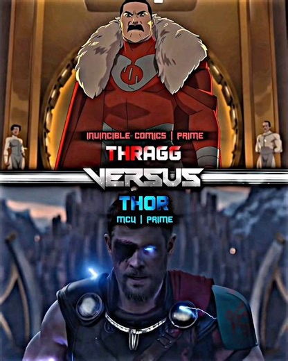 Thragg vs Thor #edit #1v1 #battle #shorts #invincible #thragg #marvel #mcu #thor #comics #movie