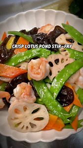 Crisp, fresh Lotus Pond Stir-Fry—so bright and tasty! #chinesecuisine #chinesefood #easyrecipe #simplerecipe | chinesefood0805