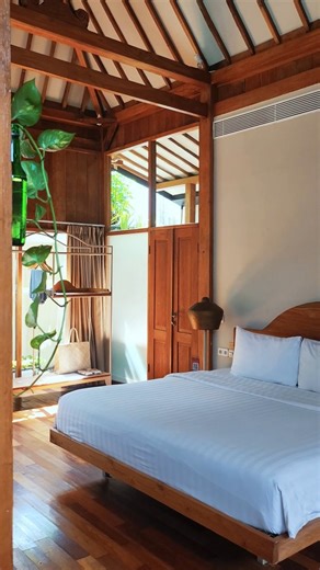 Ayom Java Village on Instagram: "A space to slow down and breathe Manik Jejantung Villa offers a wider private pool, quiet gazebo, and simple kitchenette. Creating an easy, unhurried stay where relaxation comes naturally Here, mornings feel lighter, afternoons flow gently, and rest is truly felt Book now and enjoy your perfect getaway #ayomgroup #ayomjavavillage #staycation"