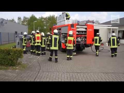 Batterie explodiert in Handwerksbetrieb