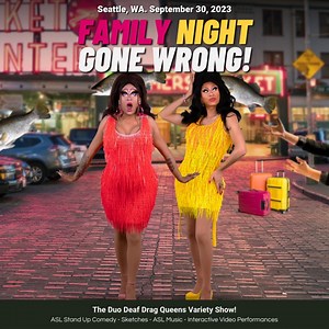 Tickets to Seattle are up and ready to grab! Get your tickets before they're sold out! Go to deafiesindrag.com for more information. See you there! 🫶🫶 | Deafies in Drag