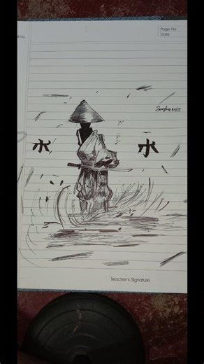 samurai #drawing #art work shorts video