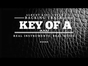 Albert King Style Blues Guitar Backing Track (Key of A)