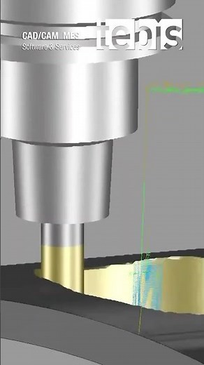 Fast Multi-Axis Roughing Toolpath (Tebis CAM)