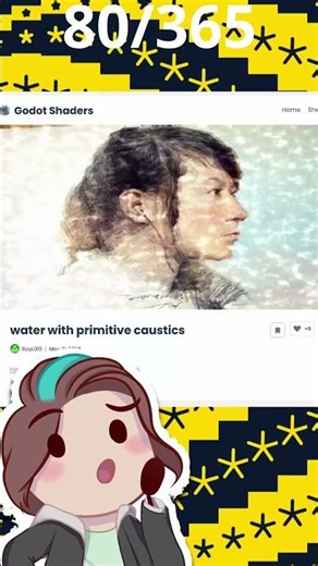 80/365 Water with primitive caustics #gamedev #godot4 #curiosidades #3dgamedevelopment #shadergame