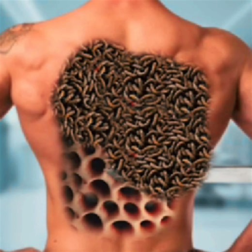 ASMR Back Infected Trypophobia & Worm Remove | Deep cleaning | ASMR 2D Animation Treatment | #asmr #animation #animationvideo #viralvideo #asmrvideo #shortsreels | ASMR Makeup