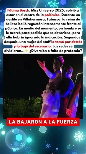 😱BAJAN del ESCENARIO a MISS UNIVERSO por BAILAR REGUETÓN