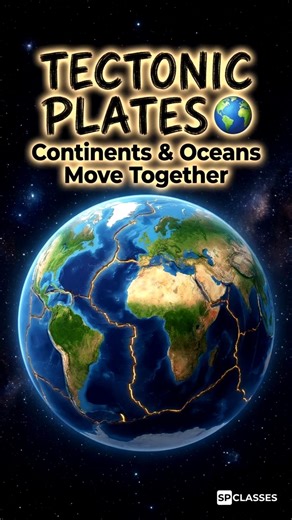 Tectonic Plates Explained 🌍 | Continents & Oceans Move Together | Geography Shorts #shorts #gk