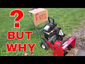 Can It Be Saved? Free Snow Blower,