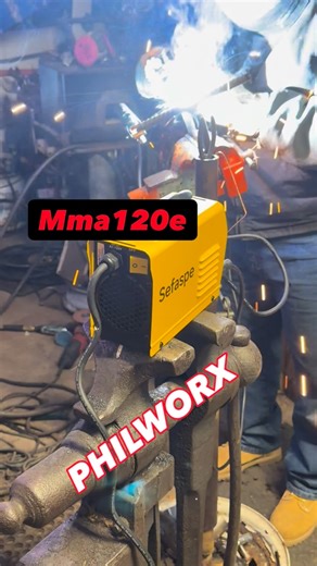 Phil Worx on Instagram: "Running some beads with the @sefaspewelding Mma120e. #welding #sculpture #weld #fabrication"