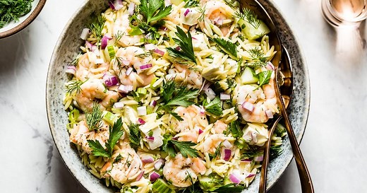 Ina's Shrimp Orzo Salad