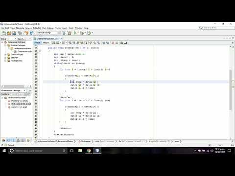 Método de ordenamiento shaker sort en Java
