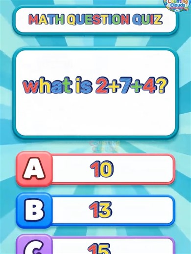 🧠 Math Quiz for Kids | Easy Math Questions & Answers | Kids Math Challenge 🔢 Can You Solve These Math Questions? Test Your Math Skills and Comment Your Score! 👇 #quiz #kidslearning #educationalvideo #mathfun #guesstheanswer @CoComelon