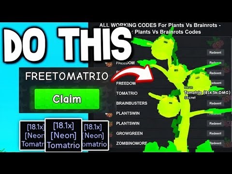 ALL WORKING CODES in Plants Vs Brainrots (October) 🌱 FREE CASH, POTIONS & ITEMS! | Roblox PvB Codes🔥