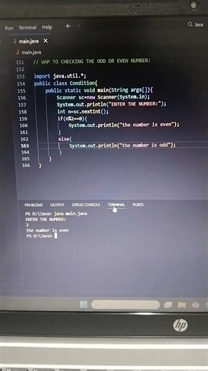 Using"If" Statement|Checking the no. even or odd|JAVA PROGRAMMING|KEEP DOING KEEP LEARNING|THANK YOU