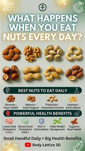 Eat Nuts Daily and See What Happens to Your Body! 🧠❤️ #youtubeshorts
