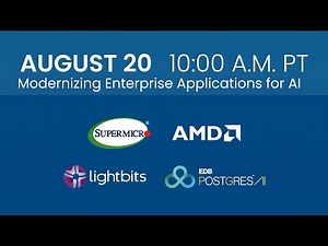 Modernizing Enterprise Applications for AI | Open Storage Summit 2025