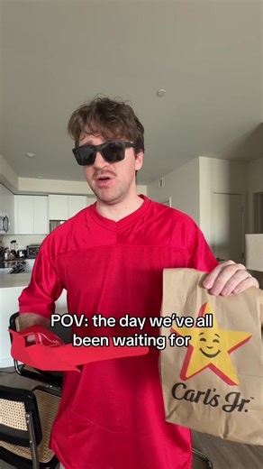 It’s the day we’ve all been looking forward to! Download the Carl’s Jr app, become a My Rewards member and go to @Carl’s Jr. now to get your free Hangover Breakfast Burger! #carlsjrpartner My Rewards members get a Free Hangover Burger on 2/9/26 at participating restaurants, while supplies last. Registration required. Excludes tax. Limit one per registered user. Not valid with other offers or combos. Not valid with 3rd-party delivery. See app for details. © 2026 Carl’s Jr. Restaurants LLC.