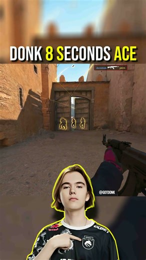 donk ERASES Dust2 Mid in 8 Seconds — Insane ACE💥| Counter-Strike 2