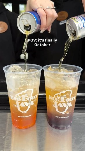 BigFoot Java | 👻🎃💜 🧡Orange vanilla Red Bull w/ cream & whip 💜Prickly pear lavender Red Bull w/ cream & whip #bigfootjava #bigfootjavacoffee #washington... | Instagram