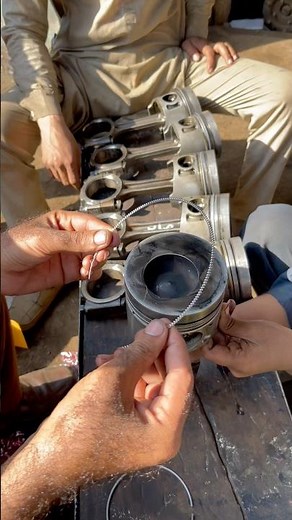 Engine Piston Ring Installation Process | Diesel Engine Rebuild Workshop