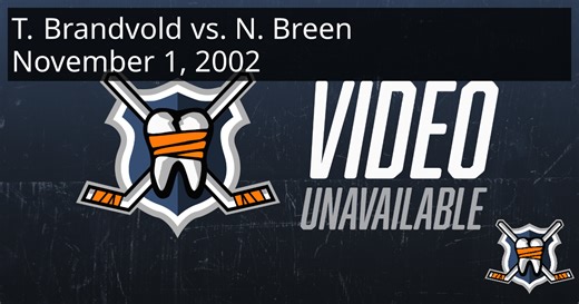 Trent Brandvold vs. Neil Breen, November 1, 2002 - Corpus Christi IceRays vs. Laredo Bucks | HockeyFights