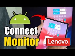 How to Connect Lenovo Tablet to Monitor or TV with USB to HDMI Cable (idea pad)