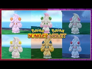 Pokemon Scarlet & Violet All Alcremie Forms & Flavors
