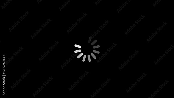 loading circle preloader rotating interface.A simple background using circles Stock Video