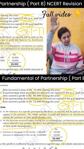 Fundamentals of Partnership | NCERT | Revision | Class 12 | Part B