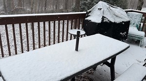 The snow is coming down here at Chez Clark | Chris Clark Sports