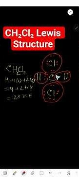 CH2Cl2 Lewis Structure | Step-by-Step Dichloromethane Lewis Dot Diagram for Class 11 & 12