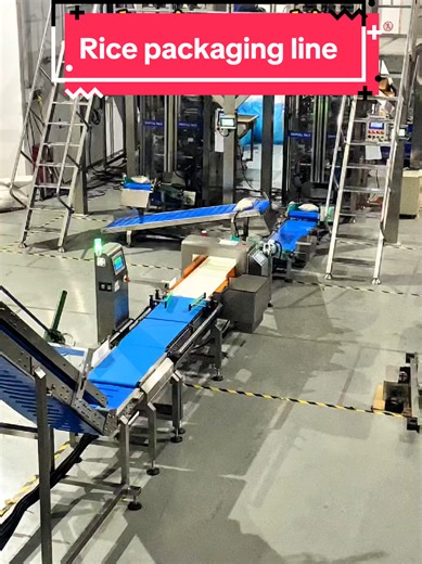 Rice packaging line.#packagingmachine #packingmachine #factory #rice #packagingline