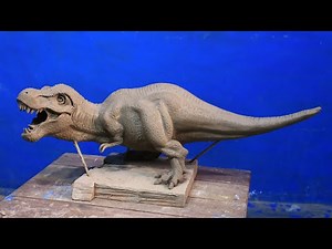 T-rex dinosaur clay making || dinosaur making with clay