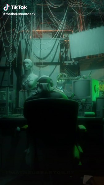 The Hacker Room Backstage: 3D VFX Animation and Cyberpunk Hacking