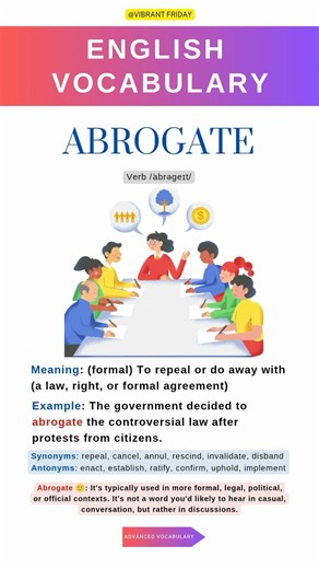 Learning English Vocabulary Daily | Advanced Vocabulary | Repeal and Cancel 🔚