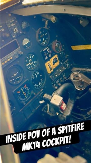 Inside pov of a mk14 spitfire displayed at the aviation museum of Palm Springs! #spitfire
