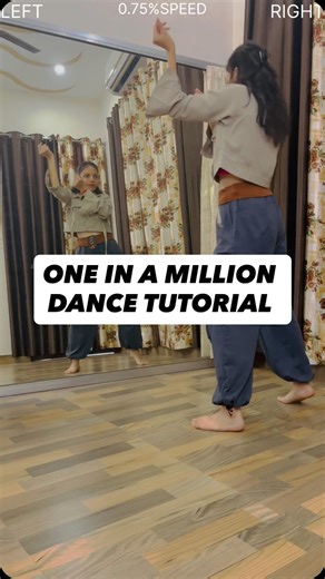 Bhumika | Dance Tutorials | on Instagram: "Dance tutorial on One In A Million - Jordan Sandhu 🎵 A smooth, slow-paced breakdown to help you learn every move with style! Once you’ve learned it, just add your energy and expressions - and you’re ready! 💯 📍Save this tutorial & tag @bhumikadancetutorials when you try 💌 🌫️ || More choreos & dance breakdowns on YouTube: bhumikaagarwal10 || 🌫️ 👉🏼Save this reel for practice 👉🏼Try it & tag me in your version 👉🏼Follow for mire tutorials & Jordan