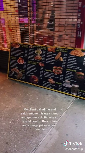 If you run a retail business you need a digital menu 👍😬 #digitalmenu #digitalsignage #digitalmenus #digitalmenueboards