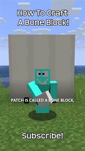 How To Craft A Bone Block In Minecraft?!