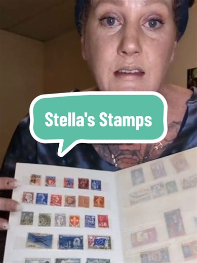 Stella's sramp collection @salty stella #collection #stamps #random | inverted jenny stamp