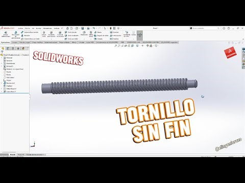 Tornillo Sin Fin en SolidWorks