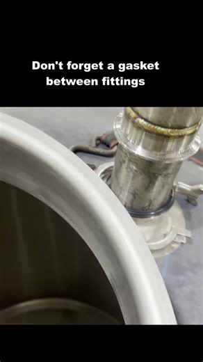 How to make tri clamp fittings straight after welding?