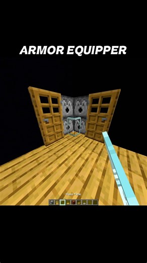 Minecraft Automatic Armor Equipper 😱 | Redstone Tutorial 2026#minecraft